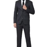 Peter England Men's Polyester Blend Two Piece Business Suit Pants Set