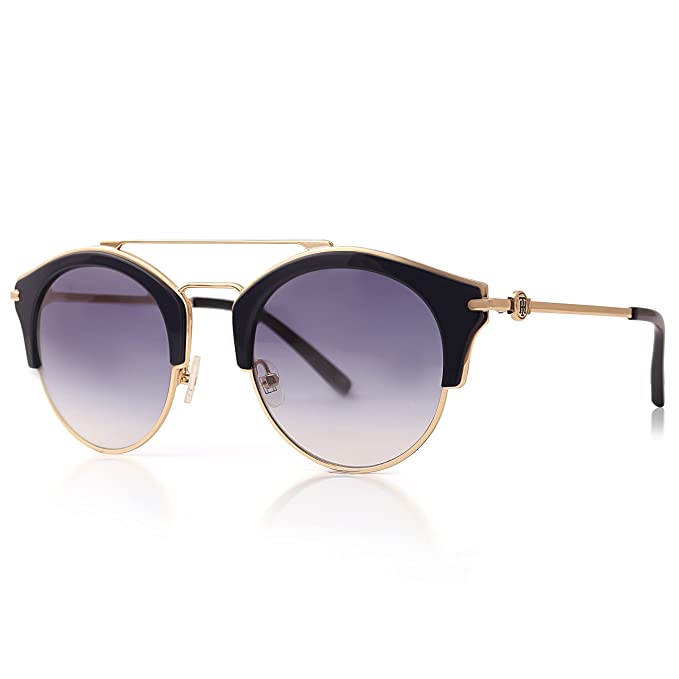 Tommy Hilfiger Gradient Round Unisex Sunglasses 9000 Blu/Gld C5 LC 49 S |49| Blue Colour Lens