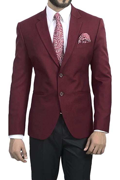 MANQ Men's Slim Fit Formal/Party Blazer