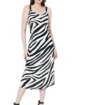 VERO MODA Women's Viscose Shift Midi Dress